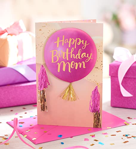 American Greetings Birthday Card for Mom with Gold Foil and Tassels