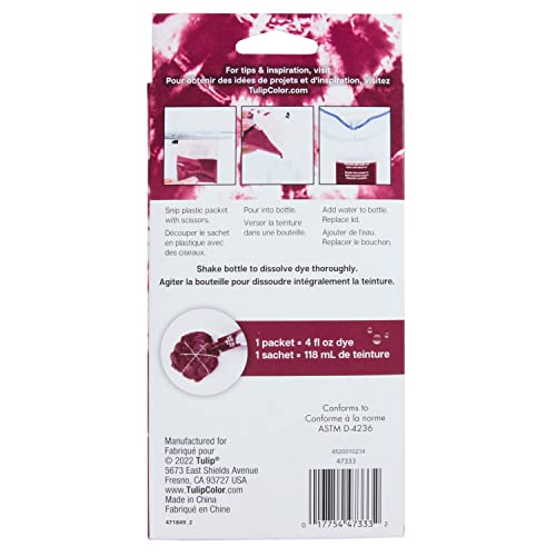 Tulip One-Step Tie-Dye Kit with 3 Refill Packs - Wine Color