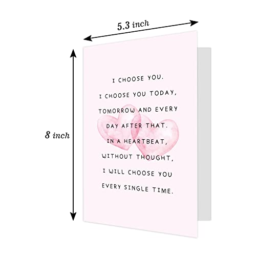 I Choose You Card for Couples - Cute Valentine's Day Gift