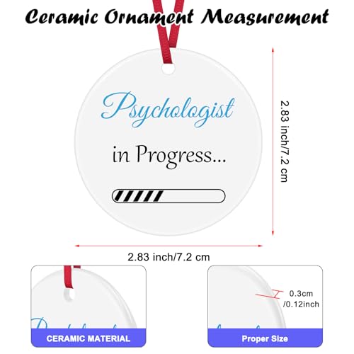 Psychologist in Progress Ceramic Ornament – Graduation Gift