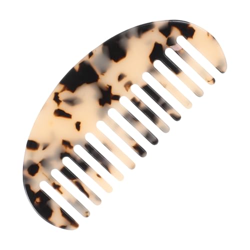 Piriuuo Wide Tooth Hair Comb - Tortoise Shell Cellulose Acetate Detangling Comb