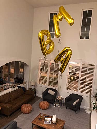 40 Inch Giant Gold Letter B Foil Balloon Birthday Party Decoration