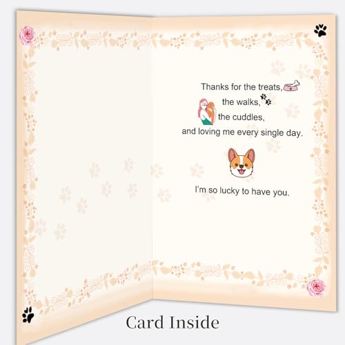 Funny Dog Birthday Card for Dog Moms - Cute Greeting Card