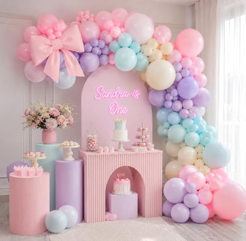 210-Pc Pastel Balloon Garland Kit for Birthday & Baby Showers