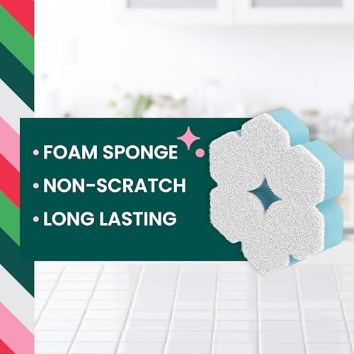 Scotch-Brite Snowflake Non-Scratch Scrub Sponge - 1 Pack
