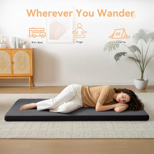 Twin Fitted Sheet for 4 Inch Trifold Mattress - Gray