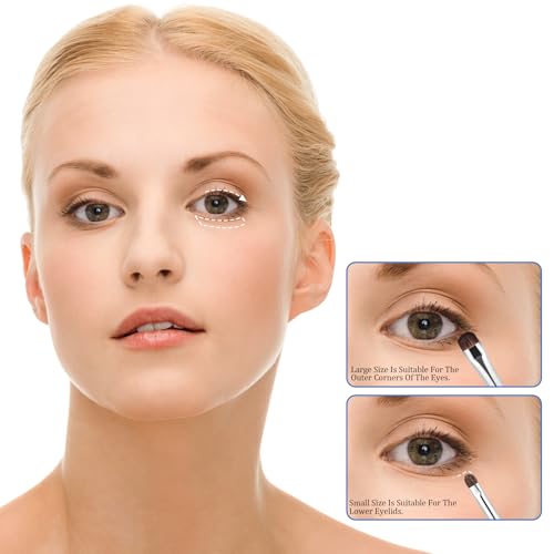 Xinjoduz 4-Piece Mini Eyeliner Smudge & Eyeshadow Brush Set