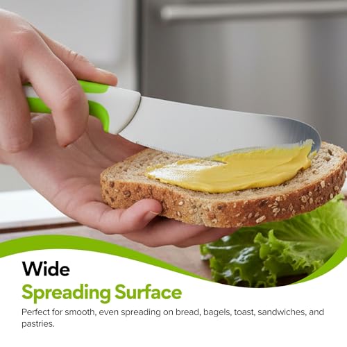 Performore Serrated Sandwich Knife - 4" Stainless Steel Blade for Easy Slicing