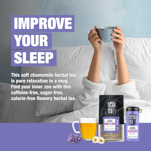 Tiesta Tea Lavender Chamomile Refill Set - TinTopper Loose Leaf Herbal Tea, 8oz & 2oz