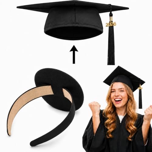 Forenee Graduation Cap Headband Insert Anti-Fall Secure Fit Holder