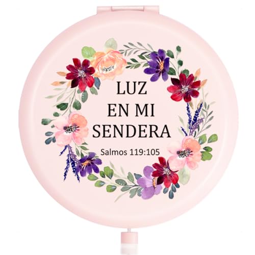 Christian Bible Verse Compact Makeup Mirror - Inspirational Gift for Women