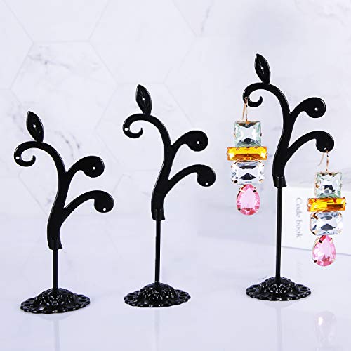 Detachable Metal Earring Stand - 3 Pcs Vine Design Holder