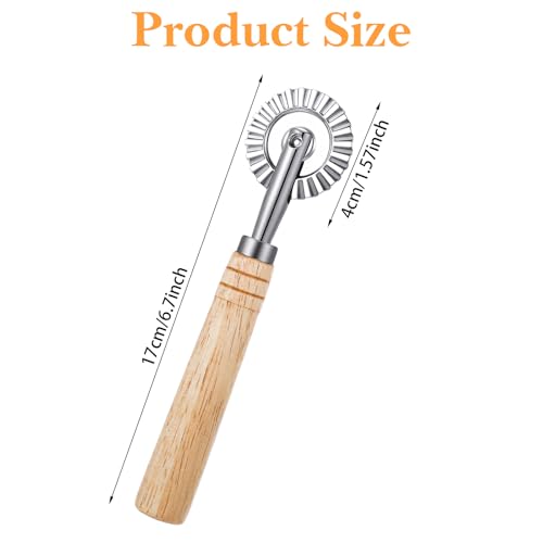 Quilax Pasta Wheel Cutter - Durable Ravioli Cutter with Roller
