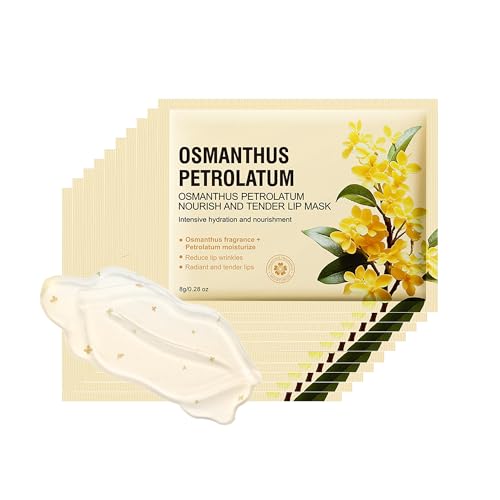 MIESCHER Osmanthus Nourishing Lip Mask 10-Pack Hydrating Collagen Gel Pads