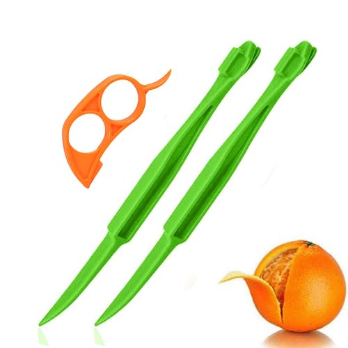 Citrus Peeler Tool - Easy Plastic Orange and Lemon Cutter