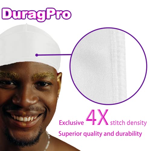 2 Pack Silk Durag for Men and Women, Silky Satin Do Rag