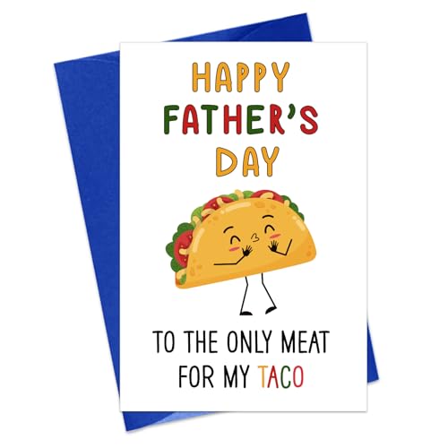 Funny Taco Father's Day Card for Husband - Humorous Greeting