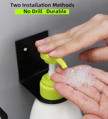 Wall Mount Soap Dispenser Holder Set Stainless Steel 3PCS for Kitchen Bathroom