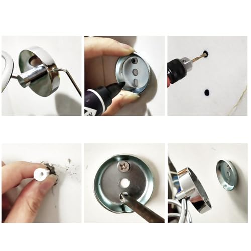 Stainless Steel Towel Bar Replacement Parts Kit for Wall-Mounted Bathroom Hardware