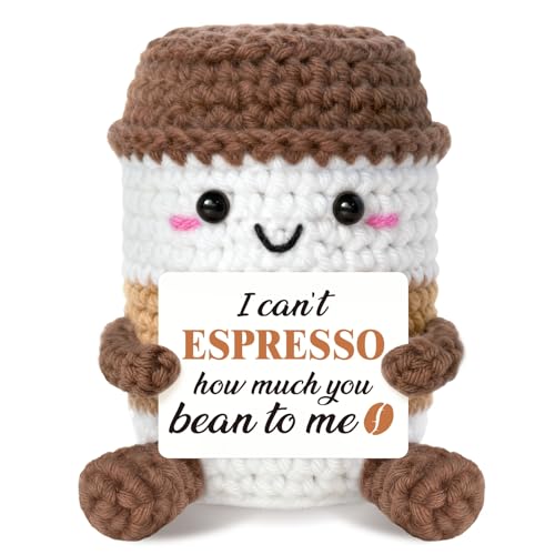 I Love You Coffee Gift - Hand-Knit Emotional Support Cup for Couples