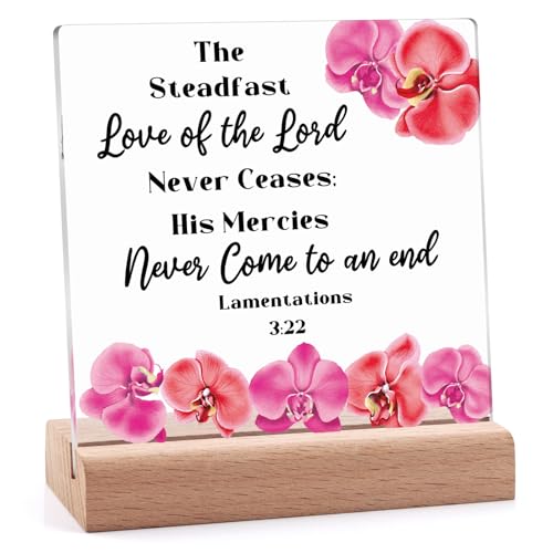 Inspirational Christian Gifts for Women - Acrylic Plaque with Stand