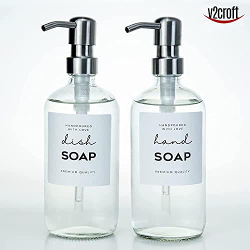 36 Waterproof Label Stickers for Bottles - Minimalist Farmhouse Design