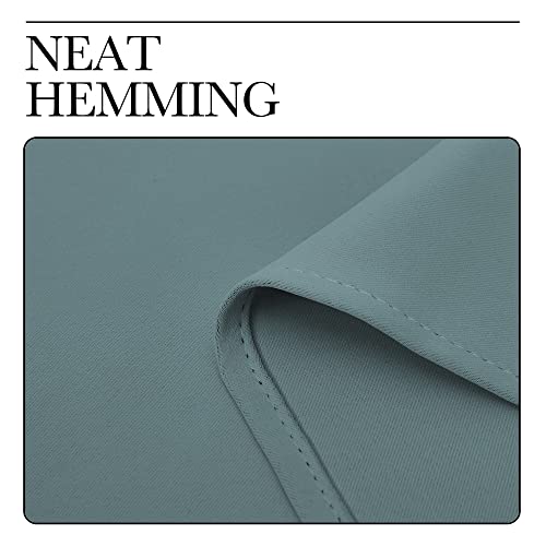 NICETOWN Greyish Blue Room Darkening Curtain Panel - 120"x108"