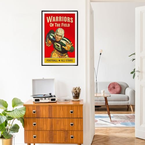 Rugby & American Football Canvas Poster Sports Wall Art Print 8x12in