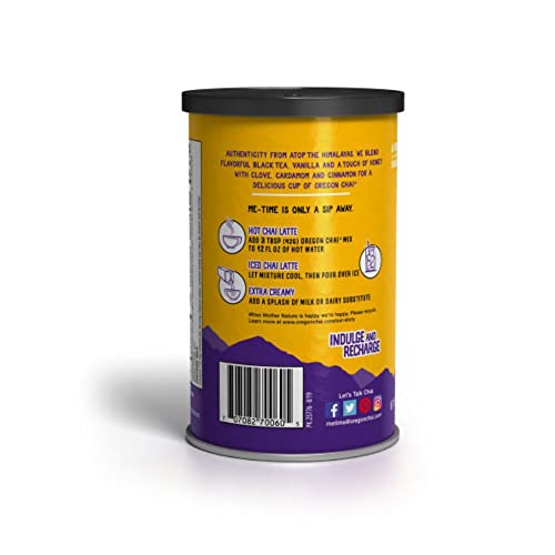 Oregon Chai Original Dry Chai Latte Mix - Instant Spiced Tea Powder, 10 oz