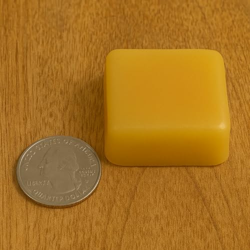 Pure Beeswax Blocks (2 Pack) - USA Made Natural Wax for Crafting & DIY