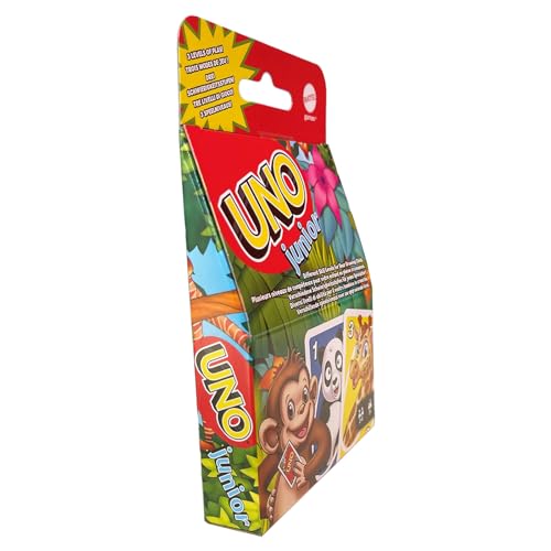 Mattel UNO Junior Card Game - Original Edition for Kids Ages 3+