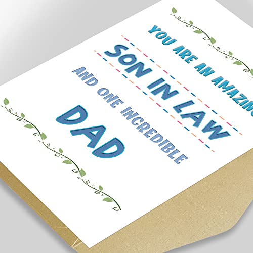 Spercy Inspirational Father's Day Greeting Card for Family