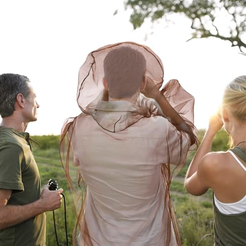 2 Pack Mosquito Jacket Insect Protection Mosquito Repellent Clothing Unisex Adjustable Size Breathable Suit Invisible Net Light Keep Safe Cool for Camping Outdoor Activities