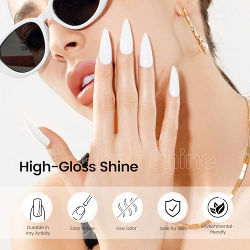 JODSONE White Gel Nail Polish 16.5ml UV LED Curing Salon Manicure