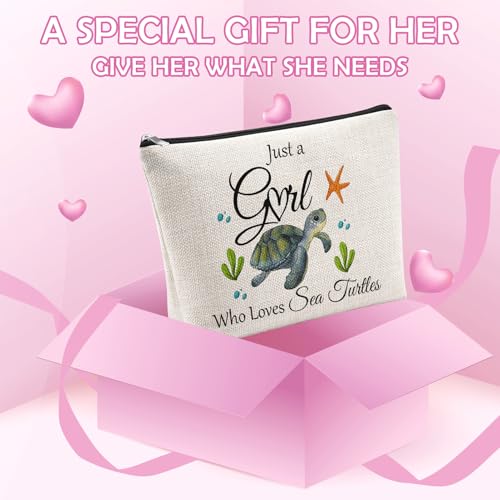 Sea Turtle Makeup Bag Travel Cosmetic Pouch for Women