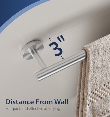 Brushed Nickel Towel Bar - 24 Inch SUS304 Stainless Steel Rod