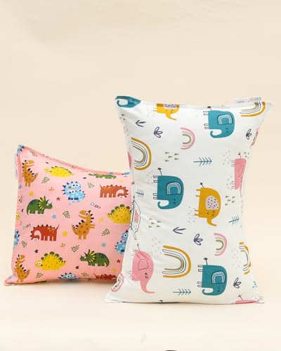 ALVABABY Toddler Pillowcases - Soft Cotton 2 Pack for Kids