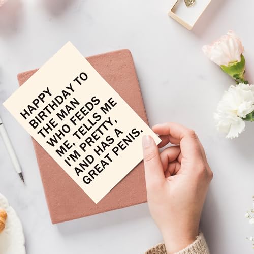 Funny Birthday Card for Husband and Boyfriend, Cheeky Romantic Gift
