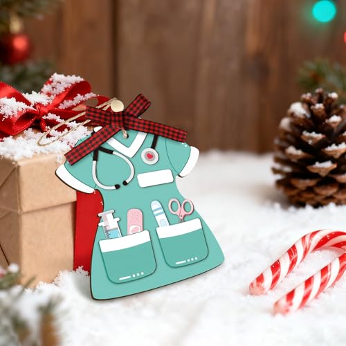 Wooden Nurse Ornament Gift - 3D Hanging Decoration for Nurses
