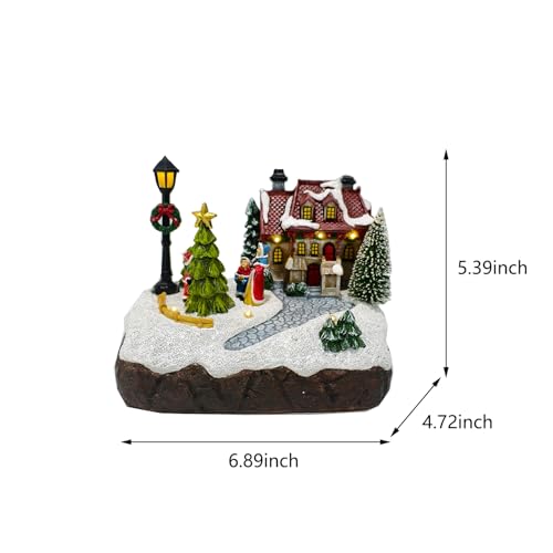 Christmas Village Houses Scene Lighted Figurine - Indoor Holiday Decor - Winter Gift - Variation of THIS listing