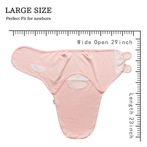 Pink Unicorn Baby Swaddle Blanket - 3 Pack Soft Cotton Wraps for Newborns 0-3 Months