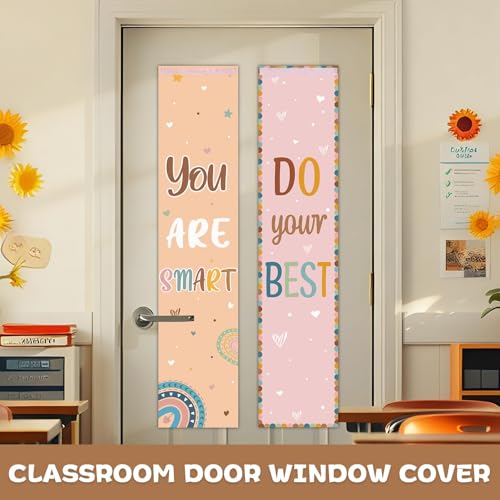 Boho Inspirational Classroom Curtains - Blackout Window Cover