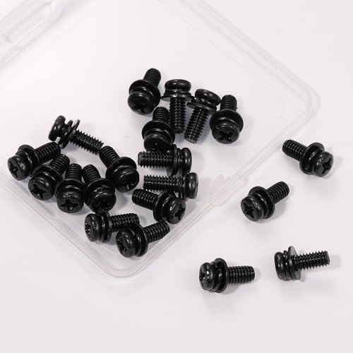 20-Pack M4x10mm VESA Screws with Washers for TV/Monitor Mounting