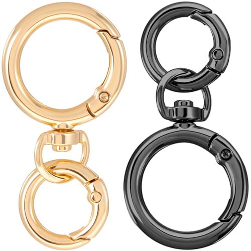 Winsyison Double Opening Keychain Clip 2pcs Swivel Spring Snap Hooks