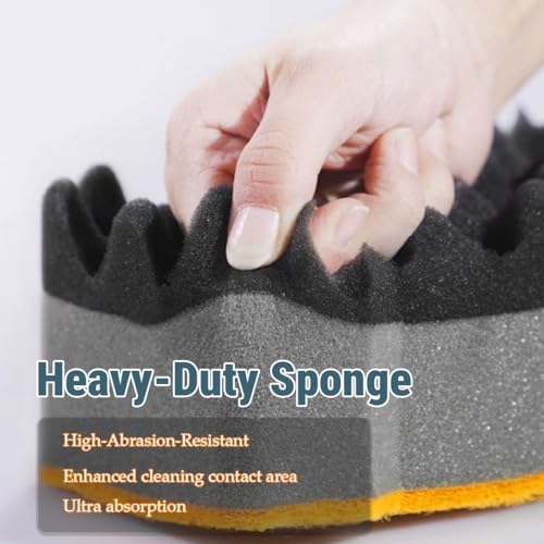 Euthymiaze Extra Thick Microfiber Car Wash Sponge - Orange