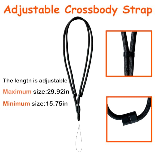 Black Adjustable Crossbody & Wrist Strap for Shark ChillPill FA02X Fan
