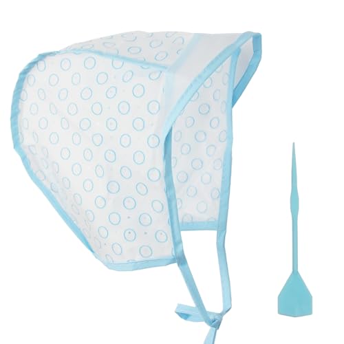 Hair Highlight Cap with Crochet Hook, Blue Dyeing Frosting Kit for Salon and DIY