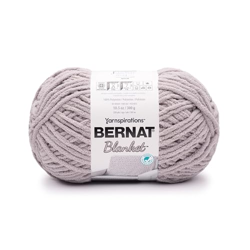 Bernat Blanket Yarn - Sea Gull Gray - #6 Super Bulky - 2 Pack (10.5oz Each)