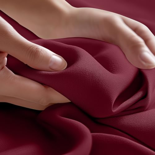 Twin Size Flat Sheet - Ultra Soft Microfiber in Burgundy