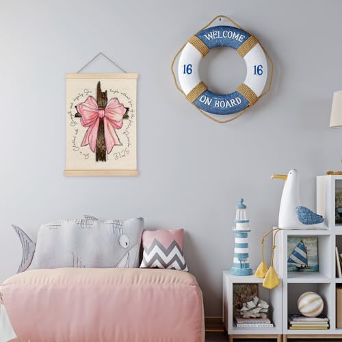 Inspirational Proverbs 31:25 Wall Art Poster - 12x16 Framed Canvas